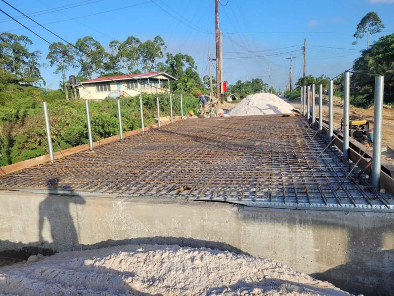 Bridge construction in Guyana