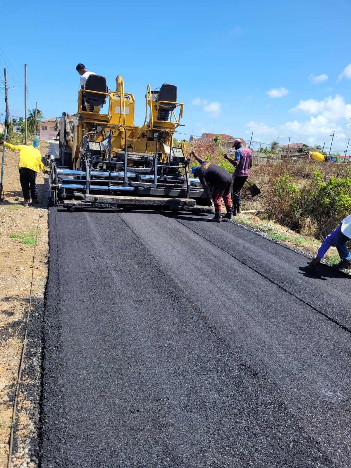 Road Construction with Asphalt